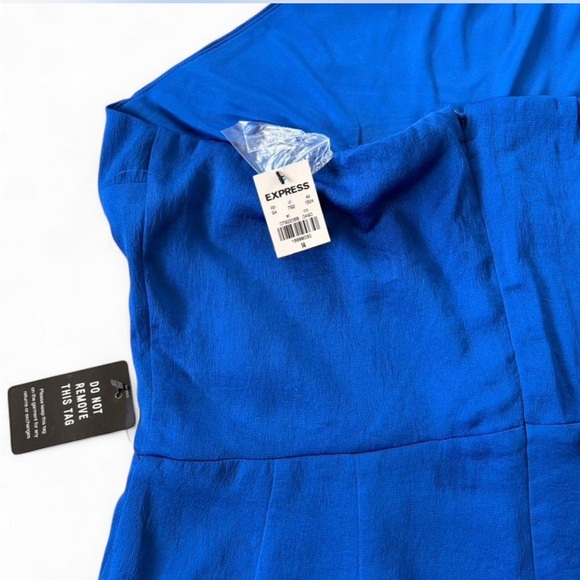 Express Royal Blue Halter Jumpsuit - Picture 7 of 7